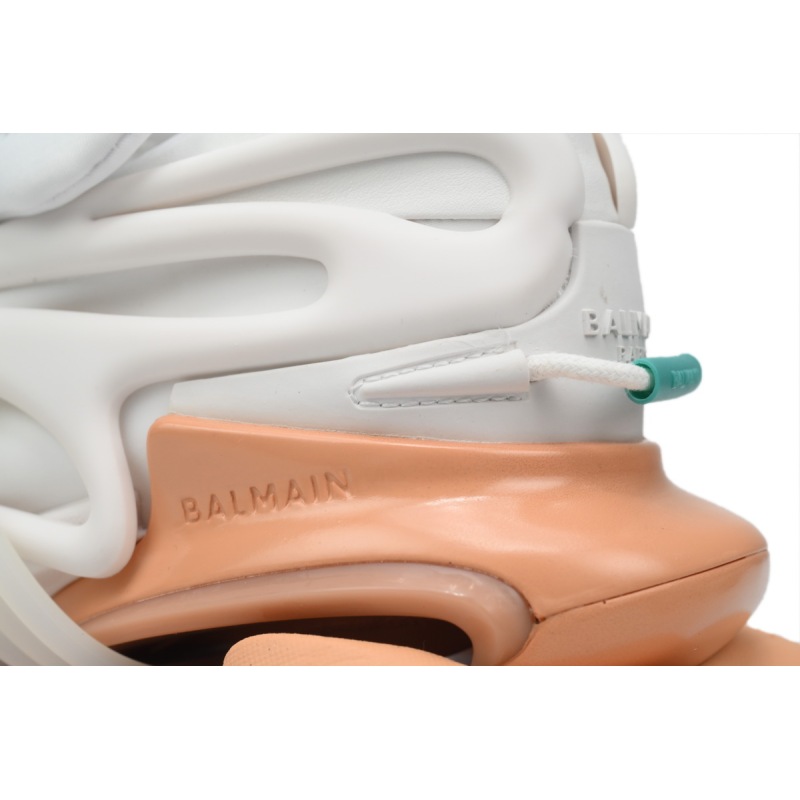 PK God Batch Balmain Unicorn Low-Top White Green Orange YM1VJ309