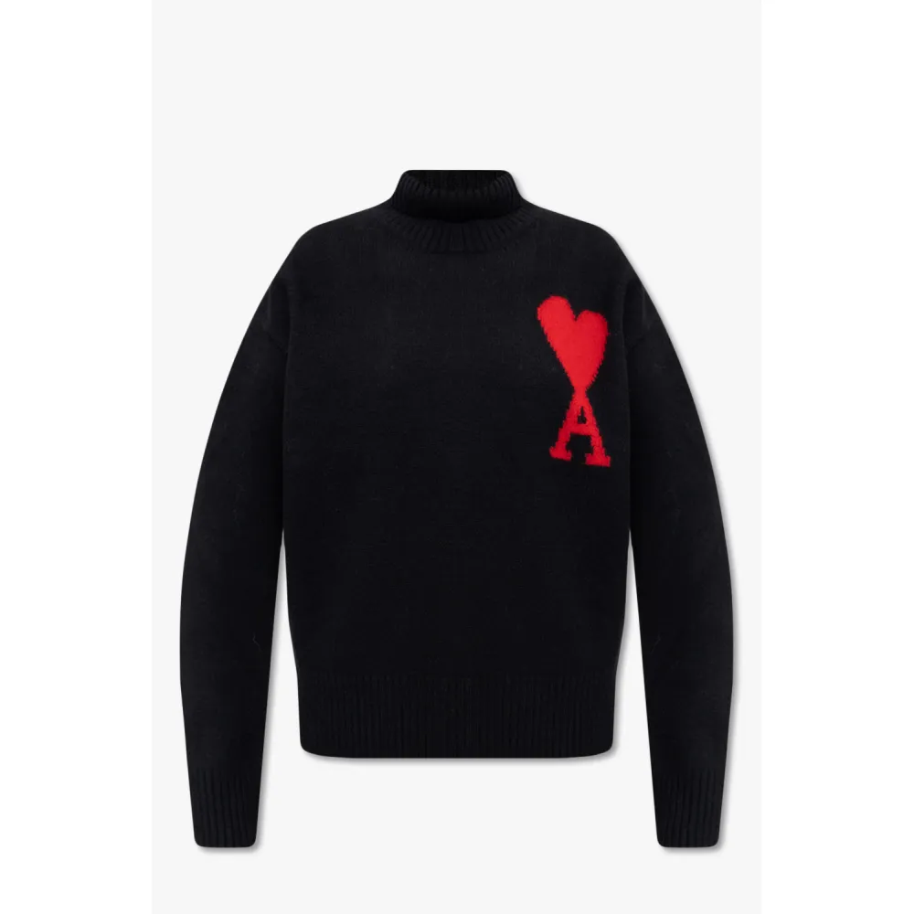 AMI De Coeur Wool Crewneck Sweater CK1011