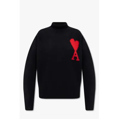 AMI De Coeur Wool Crewneck Sweater CK1011 01