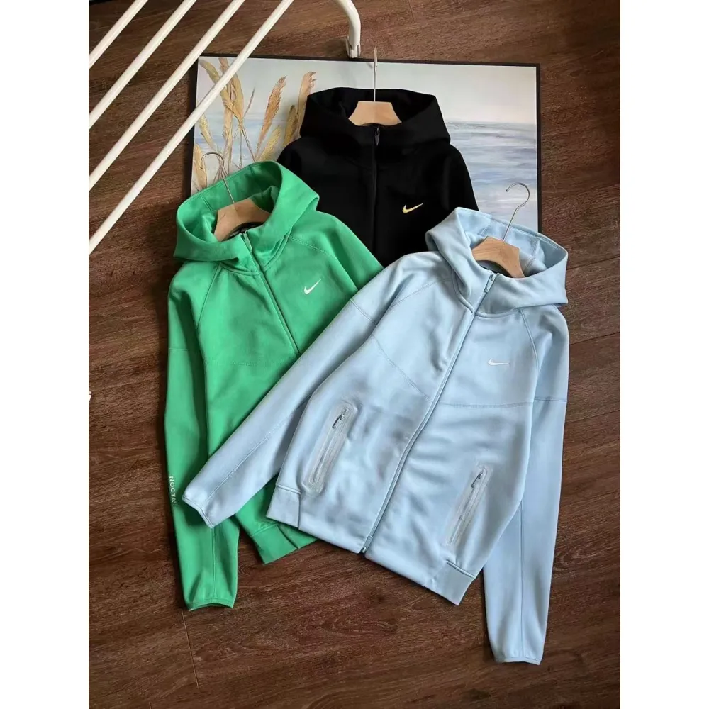 Nike x NOCTA Tech Fleece Hoodie & Joggers Set Black/Green/Blue YZ FD8454-010