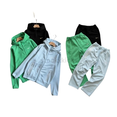 Nike x NOCTA Tech Fleece Hoodie & Joggers Set Black/Green/Blue YZ FD8454-010 01