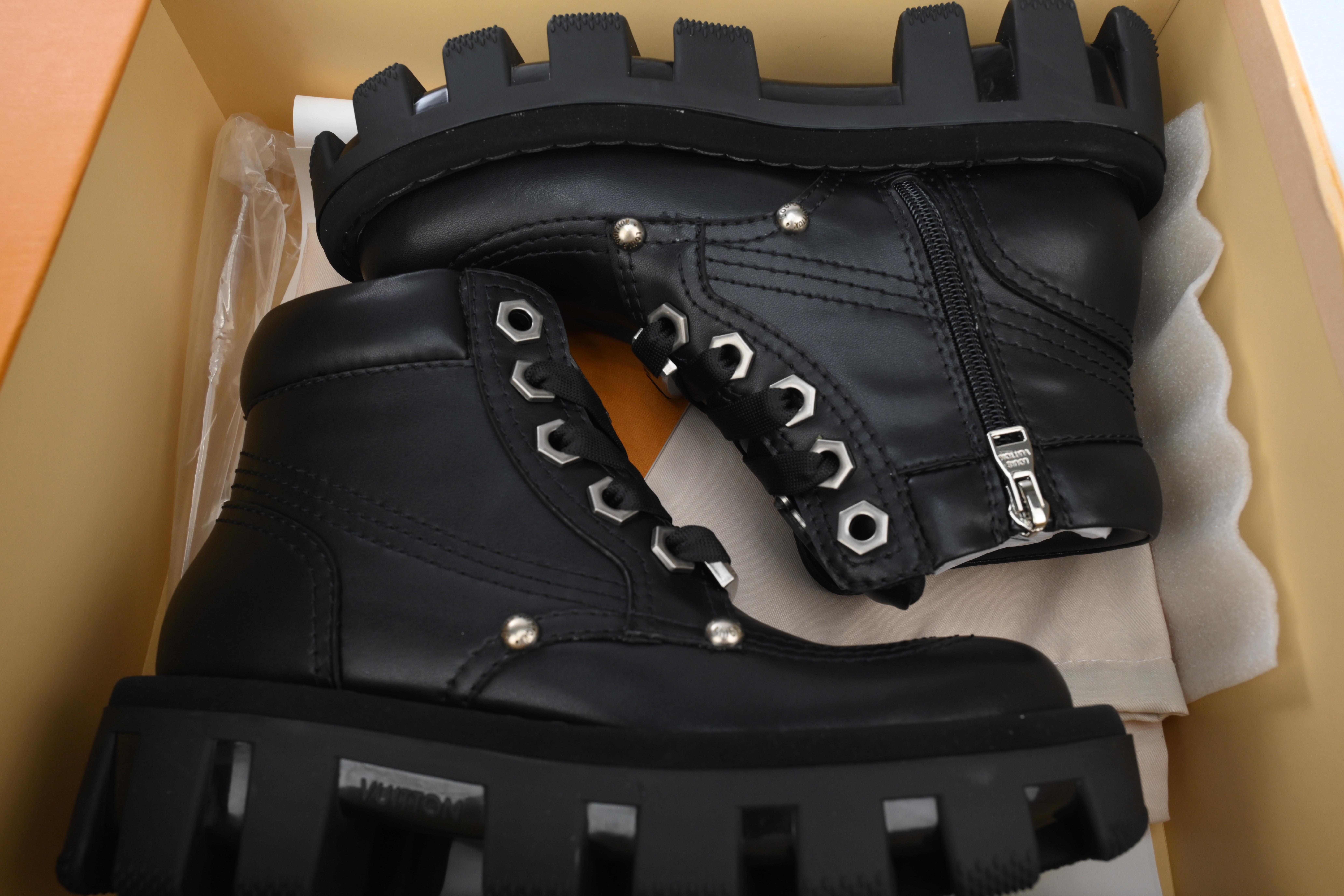 LOUIS VUITTON Martin Boots Black