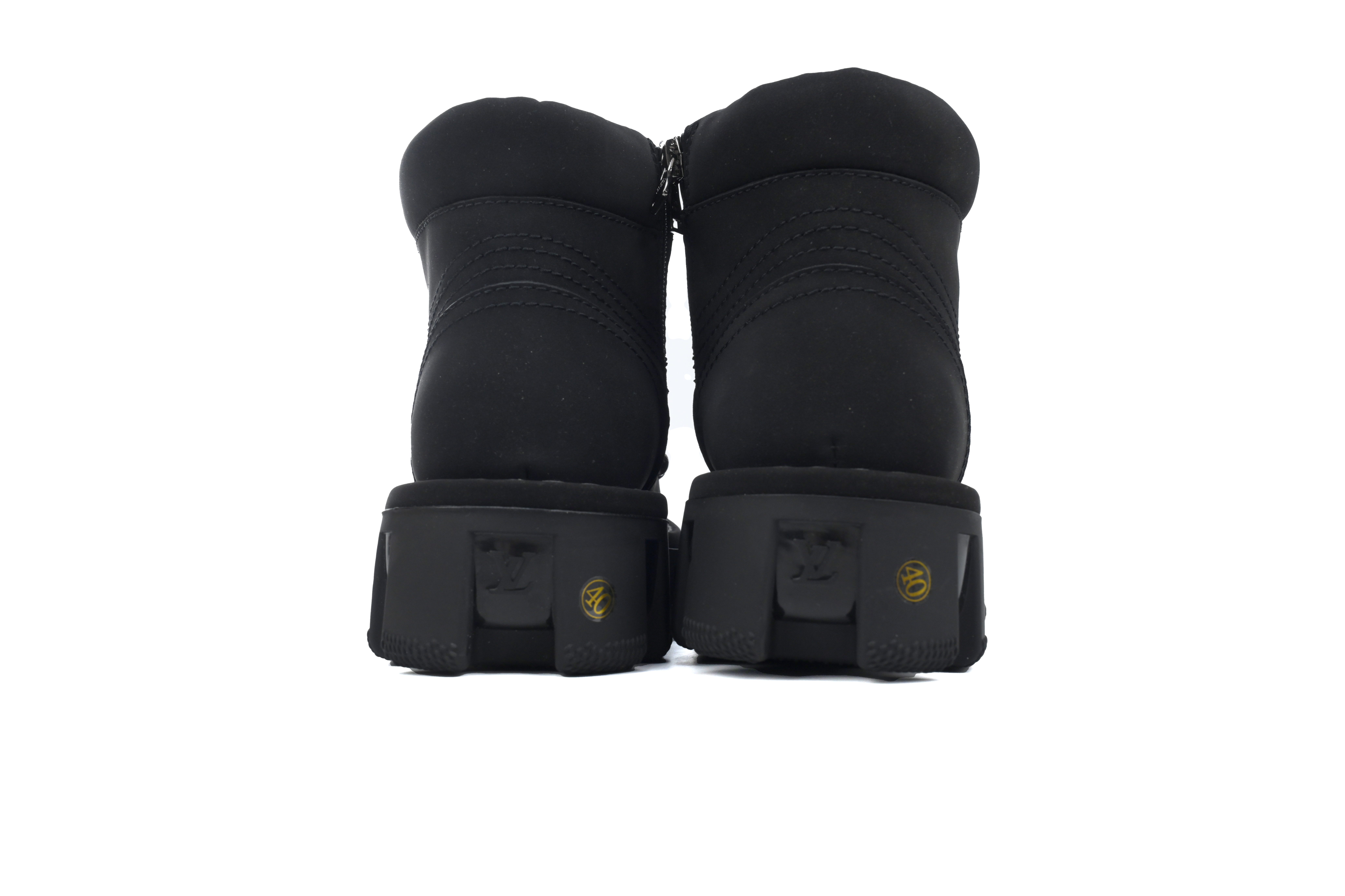 LOUIS VUITTON Martin Boots Black Suede