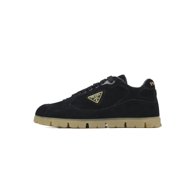 Prada Trail faded suede sneakers Black 01