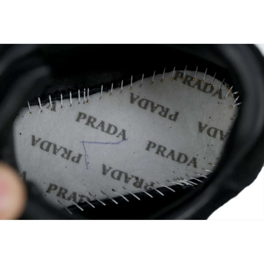 Prada Trail faded suede sneakers Black