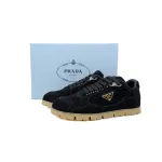 Prada Trail faded suede sneakers Black