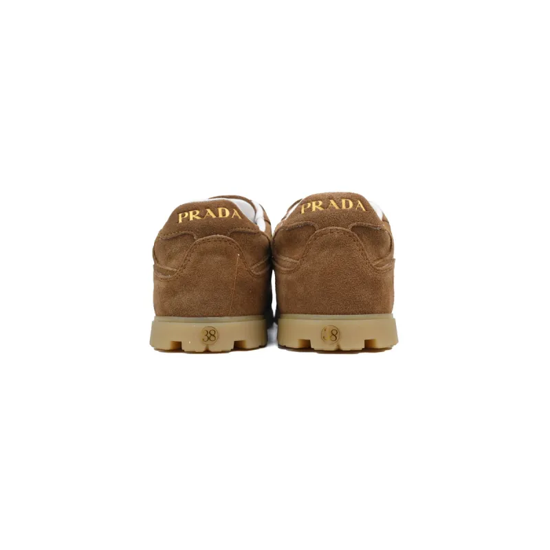 Prada Trail faded suede sneakers Brown