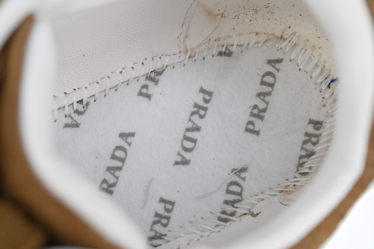 Prada Trail faded suede sneakers Brown