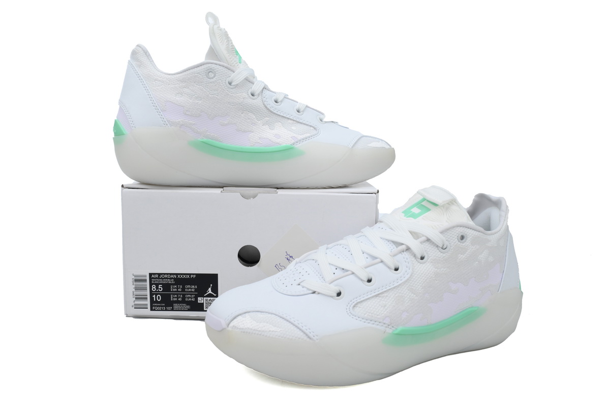 Air Jordan 39 White Green FQ0213-107