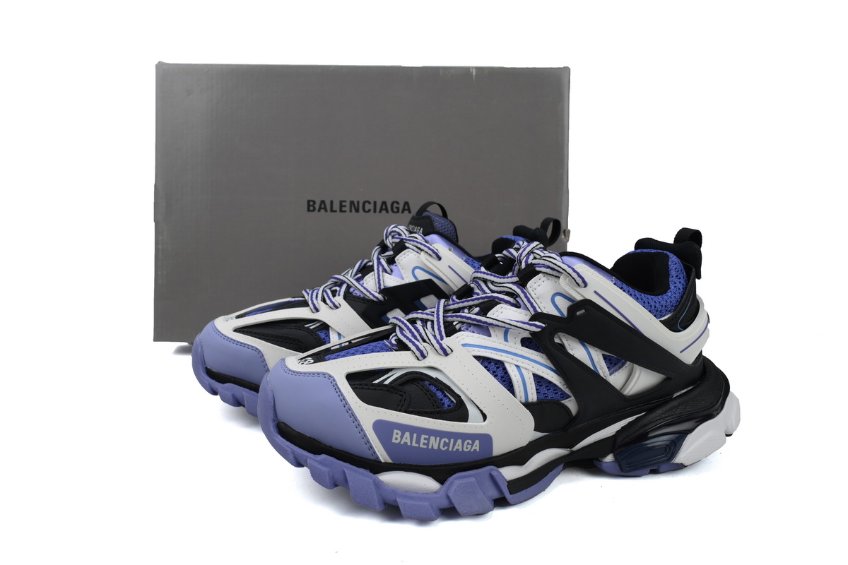 Balenciaga Track Sneaker White Black Purple 542436W1GB95162