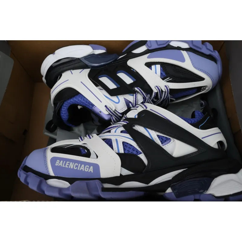Balenciaga Track Sneaker White Black Purple 542436W1GB95162