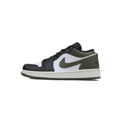 LJR Batch Air Jordan 1 Low 'Black Toe Medium Olive' 553558-092 01