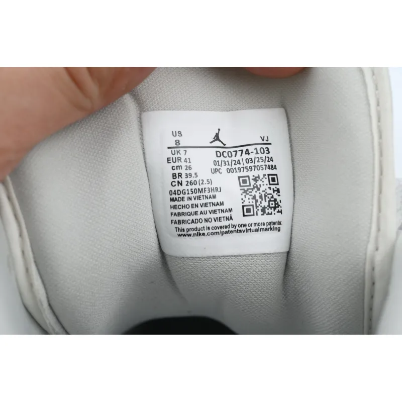 LJR Batch Air Jordan 1 Low "Light Grey/Sail" DC0774-103