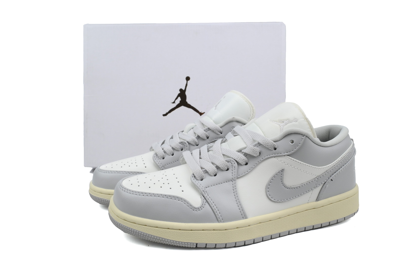 LJR Batch Air Jordan 1 Low "Light Grey/Sail" DC0774-103