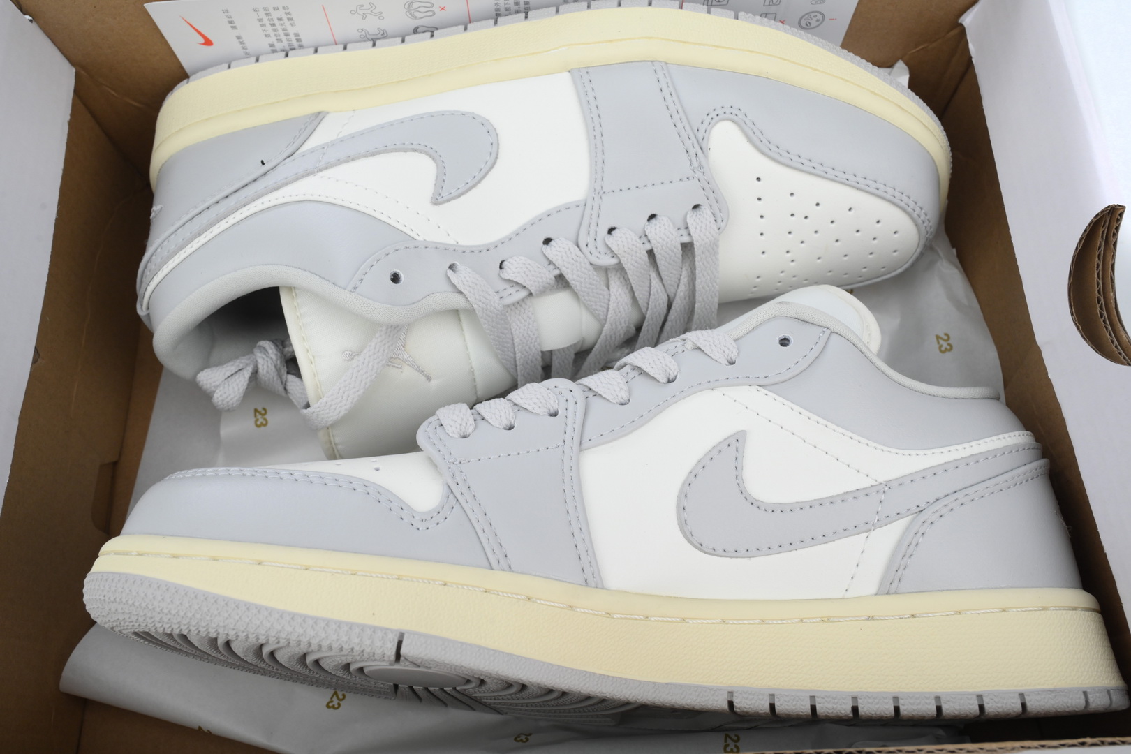 LJR Batch Air Jordan 1 Low "Light Grey/Sail" DC0774-103