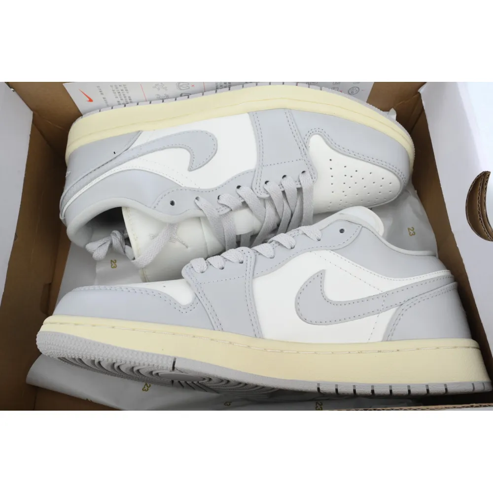 LJR Batch Air Jordan 1 Low "Light Grey/Sail" DC0774-103