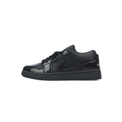 LJR Batch Air Jordan 1 Low SE 'Black Croc' HJ7443-010 01