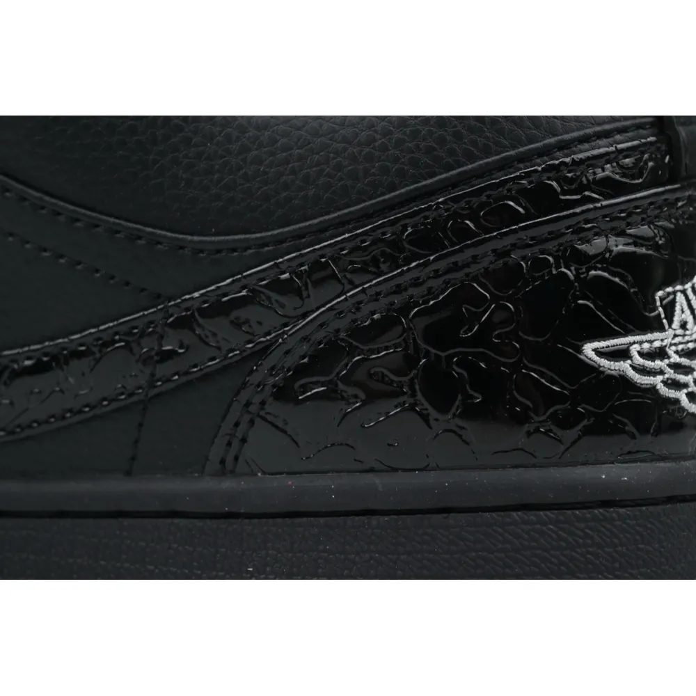 LJR Batch Air Jordan 1 Low SE 'Black Croc' HJ7443-010