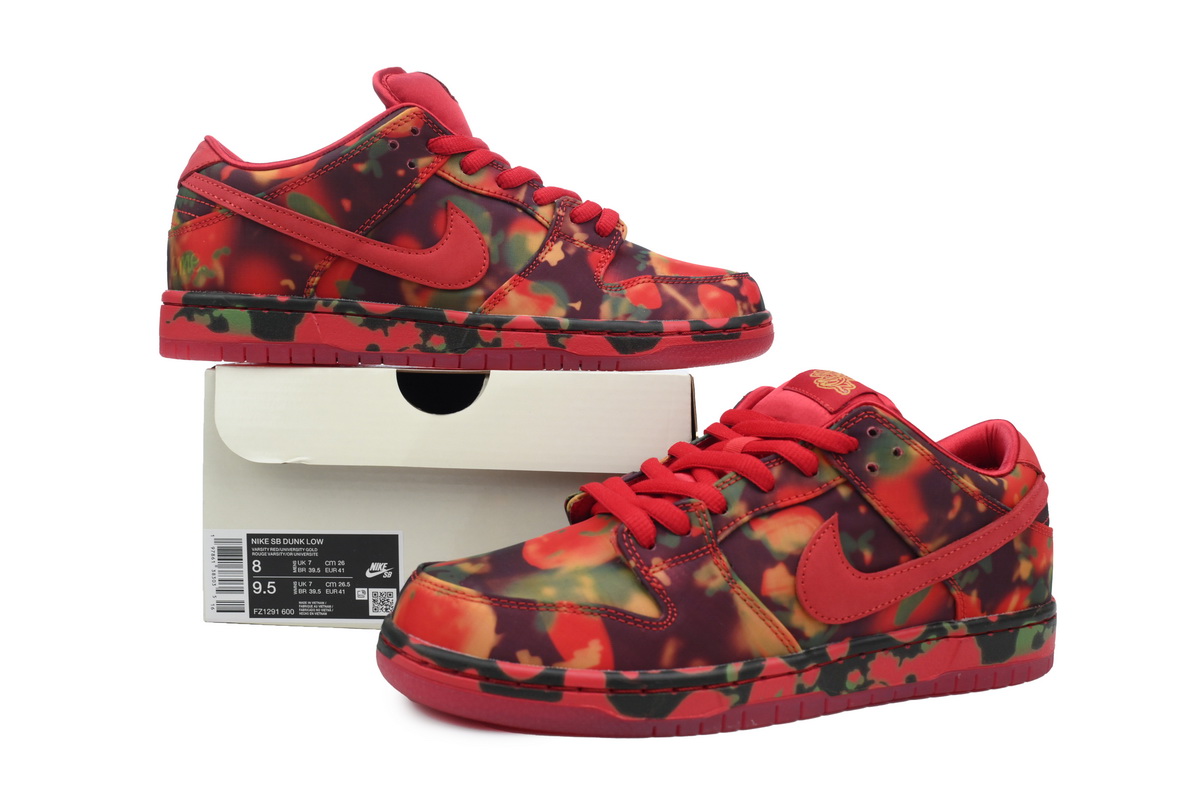 PK God Batch Nike SB Dunk Low Poppy Field ×The Wizard of Oz FZ1291-600