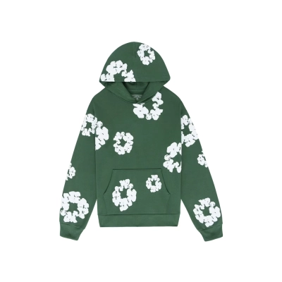 Denim Tears The Cotton Wreath Hoodie Green 01