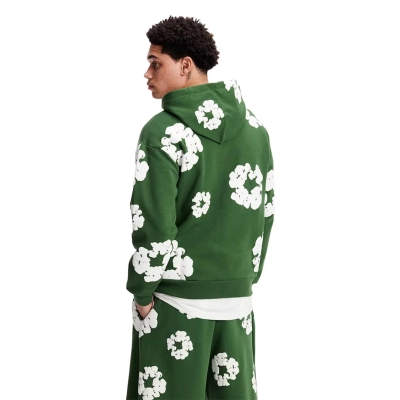Denim Tears The Cotton Wreath Hoodie Green 02