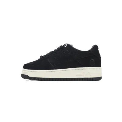 A Bathing Ape Bape Sta Black Suede 1H70-191-004 01