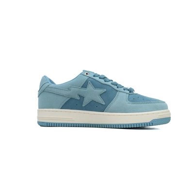 A Bathing Ape Bape Sta Blue Suede 1H70-191-004 02
