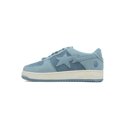 A Bathing Ape Bape Sta Blue Suede 1H70-191-004 01