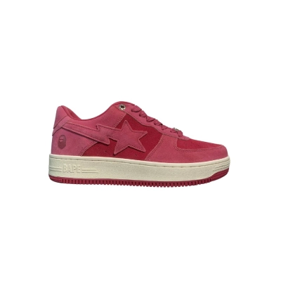 A Bathing Ape Bape Sta Pink Suede 1H70-191-004 02