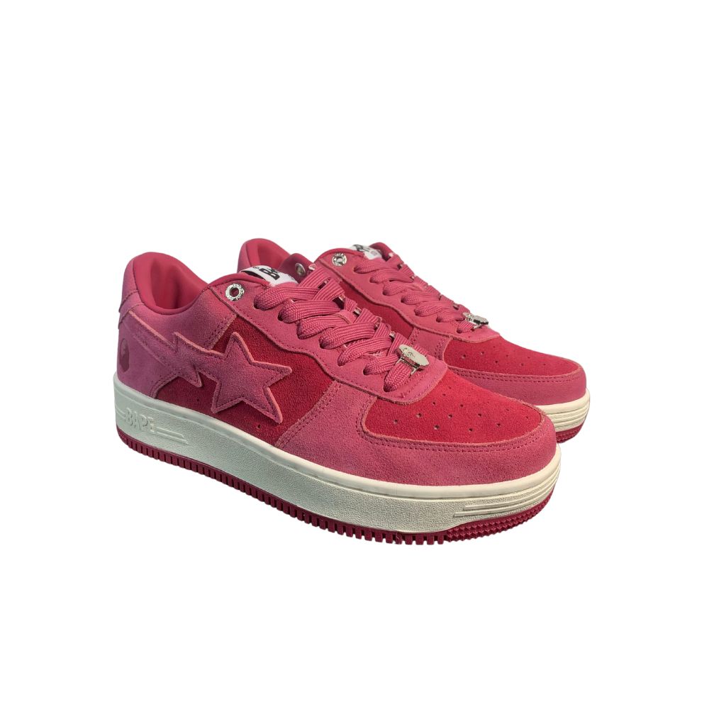 A Bathing Ape Bape Sta Pink Suede 1H70-191-004