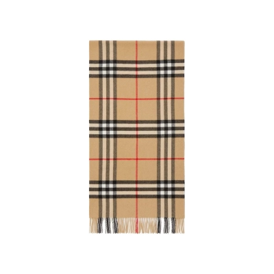 Burberry Check Cashmere Scarf Archive Beige 80767951 01