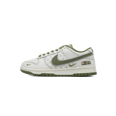 Ljr Batch Nike Dunk Low Gucci Green White Custom KK1888-006 01