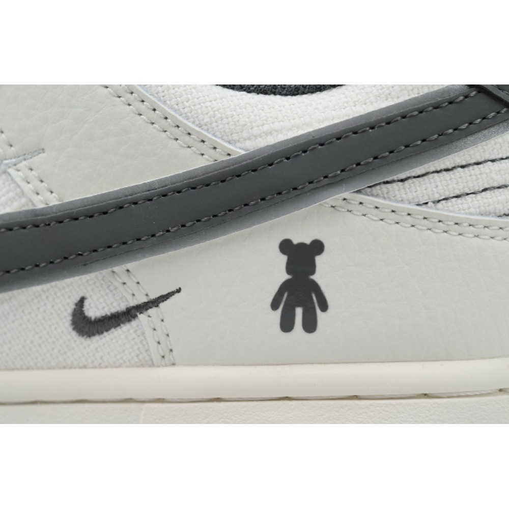 Ljr Batch Nike Dunk Low Violent Bear White Grey Custom KK1888-004