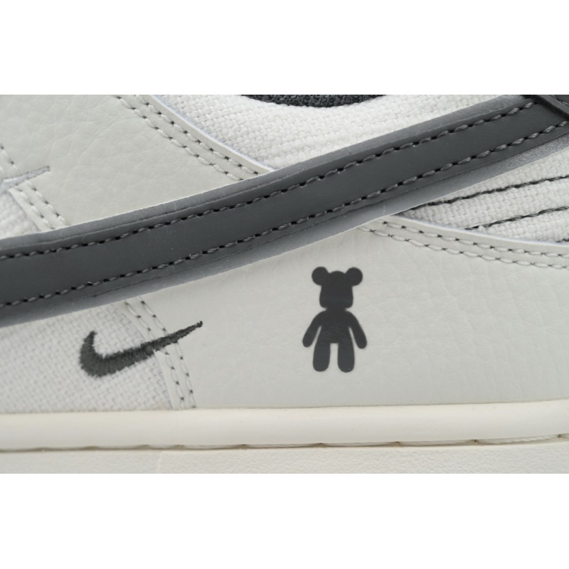 Ljr Batch Nike Dunk Low Violent Bear White Grey Custom KK1888-004