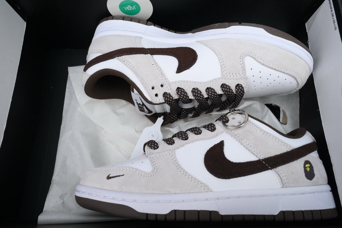 Ljr Batch Nike Dunk Low x  Bape Brown KK1888-011