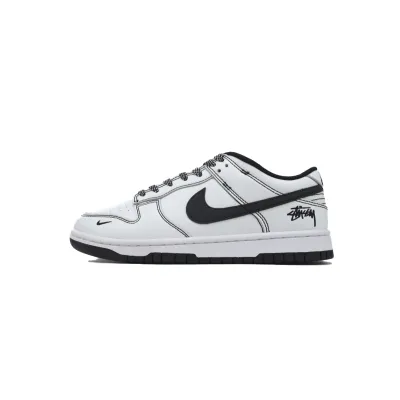Ljr Batch Nike Dunk Low x  Stussy White Custom FC1688-137 01