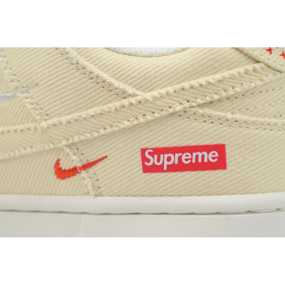 Ljr Batch Nike Dunk Low x  Supreme Beige Custom KK1888-001