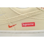 Ljr Batch Nike Dunk Low x  Supreme Beige Custom KK1888-001