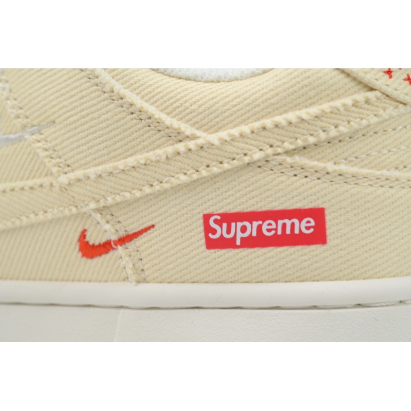 Ljr Batch Nike Dunk Low x  Supreme Beige Custom KK1888-001