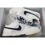 Ljr Batch Nike Dunk Low x  Supreme White Grey Blue Swoosh FC1688-142