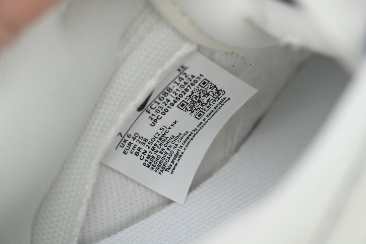 Ljr Batch Nike Dunk Low x  Supreme White Grey Blue Swoosh FC1688-142