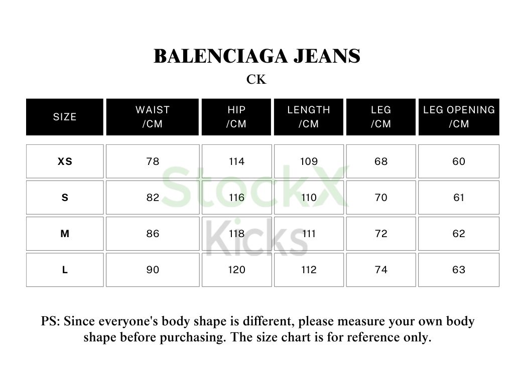BALENCIAGA Cut-up Baggy Jeans Pants Blac/Blue 805094TRW918700