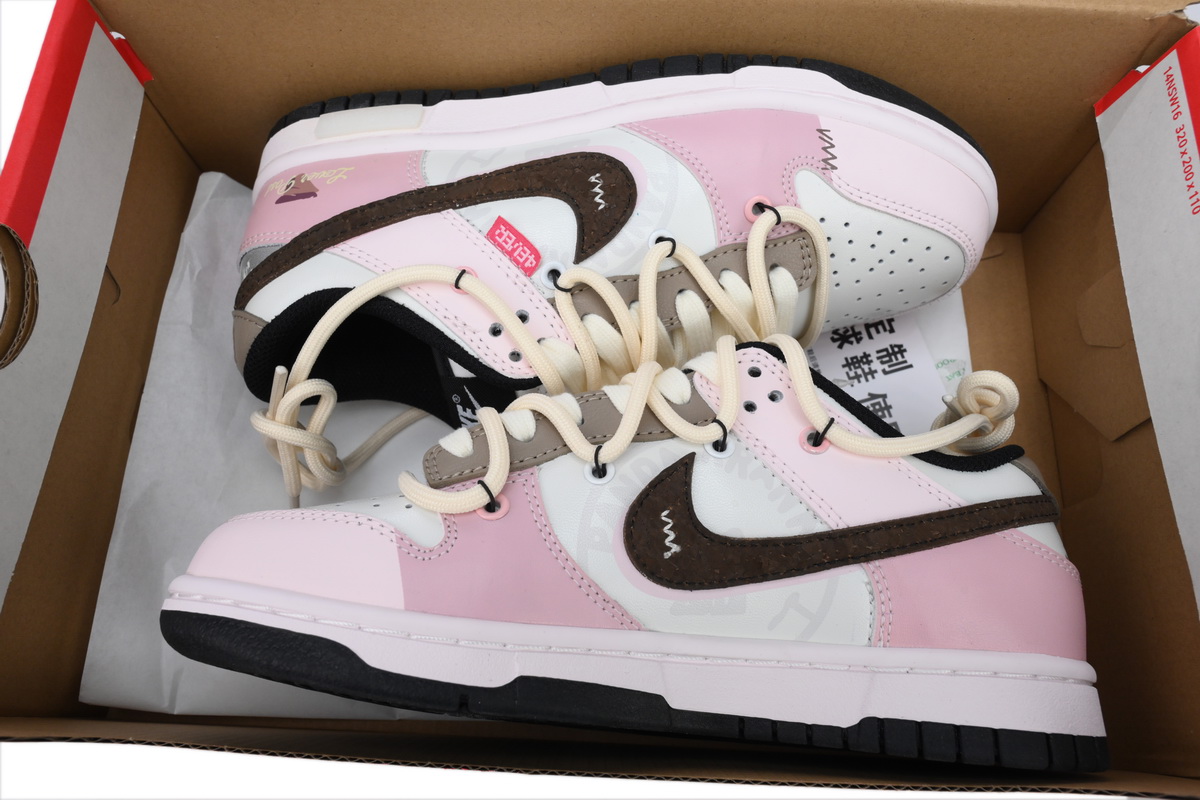 LJR Batch Nike Dunk Low Heart Rose Unisex Custom CW1590-100