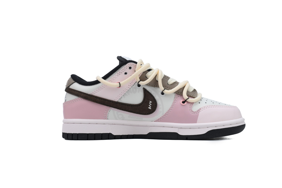 LJR Batch Nike Dunk Low Heart Rose Unisex Custom CW1590-100