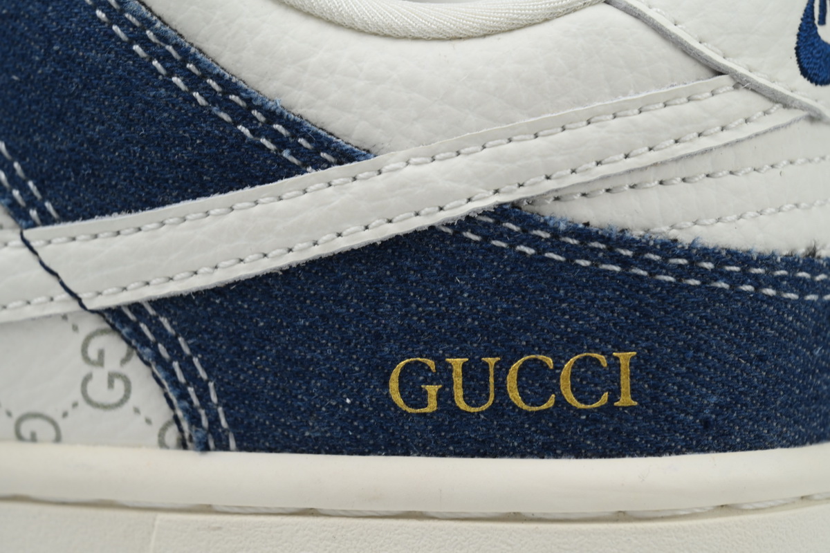 LJR Batch Nike Dunk Low x  Gucci White Denim Blue FC1688-141