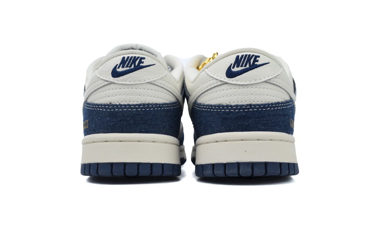 LJR Batch Nike Dunk Low x  Gucci White Denim Blue FC1688-141