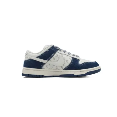 LJR Batch Nike Dunk Low x  Gucci White Denim Blue FC1688-141 02
