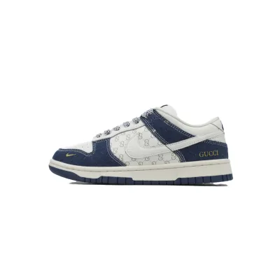 LJR Batch Nike Dunk Low x  Gucci White Denim Blue FC1688-141 01