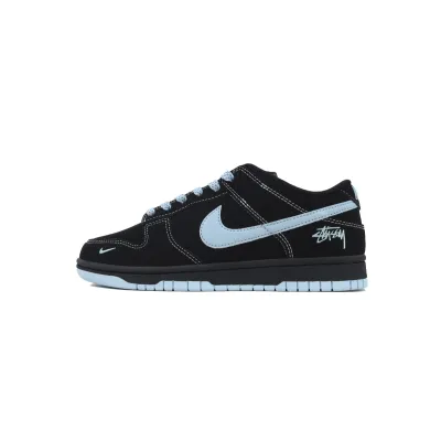 LJR Batch Nike Dunk Low x Stussy Black Moon Hook Custom KK1888-012 01