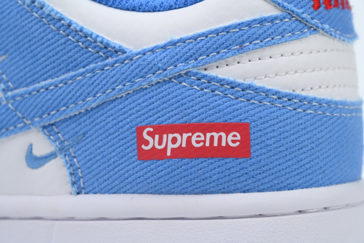 LJR Batch Nike Dunk Low x Supreme Royal Blue White Custom KK1888-015